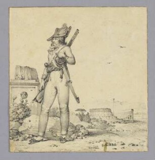 Französischer Soldat in Rom