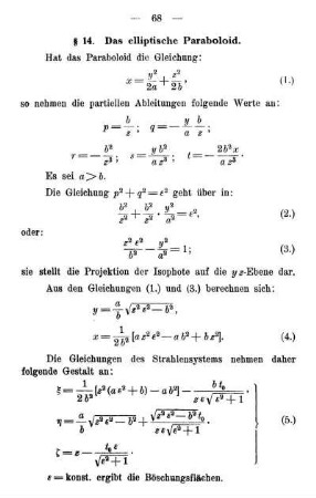 § 14. Das elliptische Paraboloid.