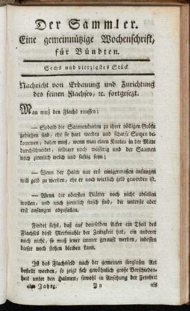 Sechs und vierzigstes Stück.