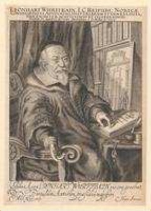 Leonhard Wurfbain, Ratskonsulent, Advokat, Historiker und Genealoge; geb. 17. April 1581; gest. 1. Oktober 1654