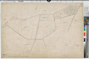 Liesborn (Wadersloh), Flurbereinigung Liesborn, Bl.13 Zuteilungskarte Flur 13