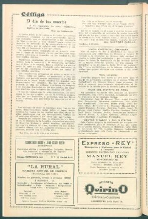 [Nuestras sociedades] : Unión Provincial Orensana[,] Hijos del Distrito de Friol [y] Centro Ribadeo y sus Distritos