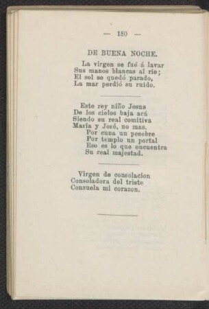 De buena noche.