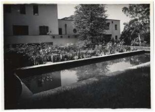 Garten Bergius, Heidelberg: Becken und Haus