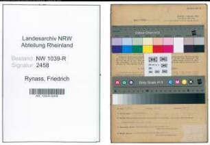 Entnazifizierung Friedrich Rynass , geb. 24.02.1904 (Handwerker)