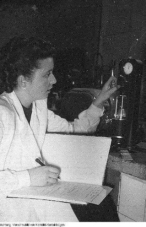 Ottendorf-Okrilla, Medingen. Prüfgeräte-Werk Medingen, Dezember 1952