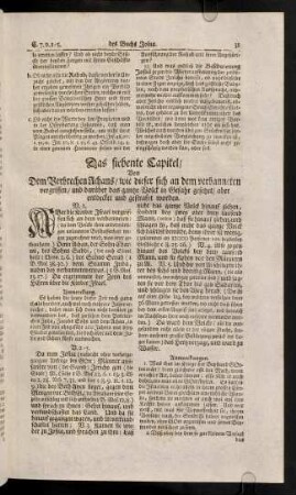 31-42, Das siebente - achte Capitel
