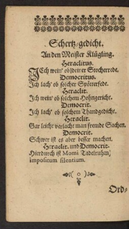 Schertz-gedicht.