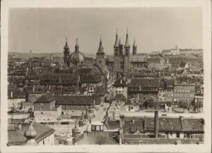 Würzburg. Panorama von der Marienburg