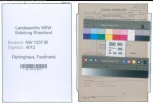 Entnazifizierung Ferdinand Flehinghaus , geb. 00.00.0000 (Postschaffner)