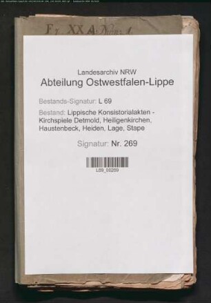 Kirchenreparaturen [siehe auch Nr. 277, 280]