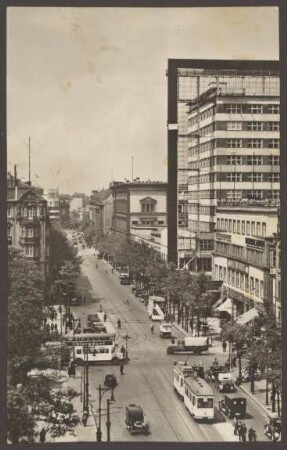 Ansichtskarte Blick auf Europa-Haus, Stresemannstraße