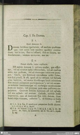 Cap. I. De Damno