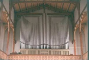 Orgel von Martin Pflug (1934-1935; Restaurierung ab 2010 durch Schuke Orgelbau). Wittenberge, Stadtkirche