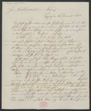 Brief an B. Schott's Söhne : 10.12.1842