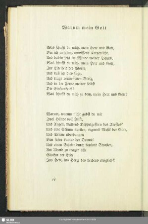 Warum mein Gott