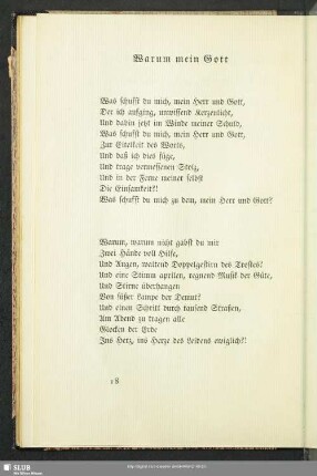 Warum mein Gott