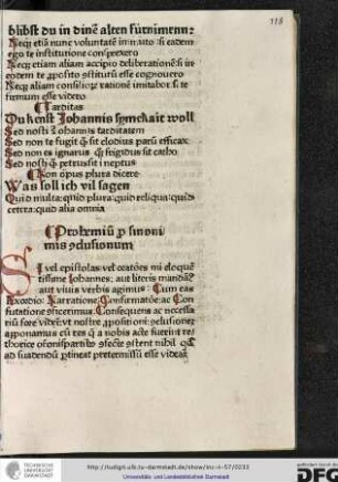 Si vel epistolas vel orationes, mi eloquentissime Iohannes, aut literis mandamus aut vivis verbis agimus...