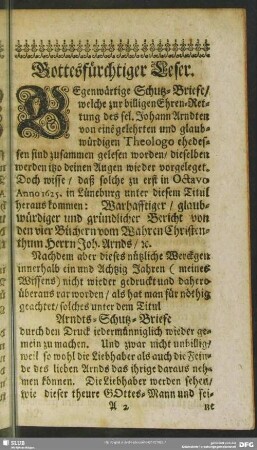 Gottesfürchtiger Leser