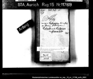Gesuche der Zichorien- und Tabakfabrikanten um die Befreiung ihrer Rohware vom Eingangszoll