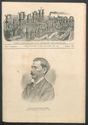 [Retrato de] Teniente Coronel Manuel Miota : Muerto en Miraflores el 15 de Enero de 1881.