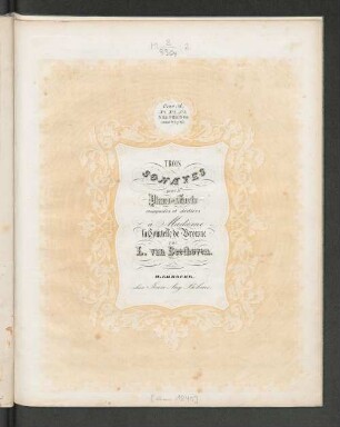 No. 2: Trois sonates pour le piano-forte : oeuv. 10