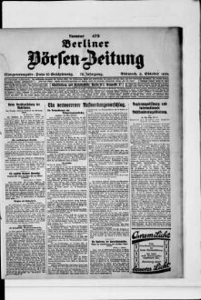 Berliner Börsen-Zeitung, Morgenausgabe