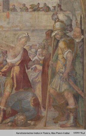 Zyklus mit Martyrien der Apostel und Tugendallegorien : Martyrium des Heiligen Matthias