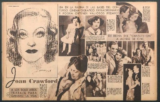 Joan Crawford [Dibujo y fotografías]