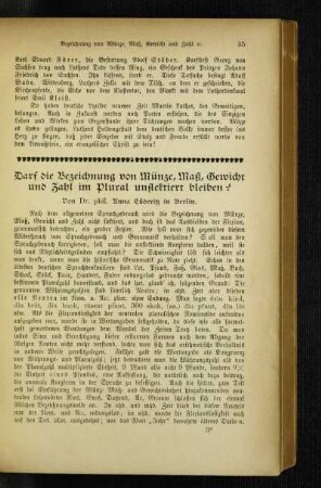Darf die Bezeichnung von Münze, Maß, Gewicht und Zahl im Plural unflektiert bleiben?
