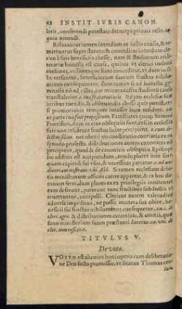 Titulus V. De voto.