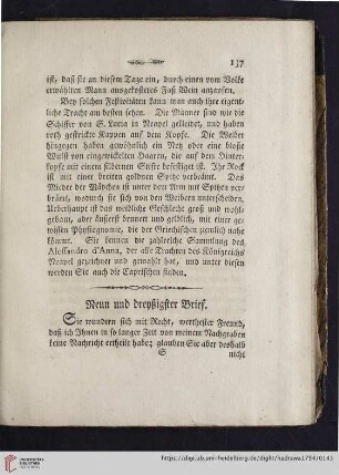 Neun und dreyßigster Brief