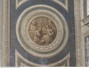 Fresken in der Cappella di Sant'Anna, Szenen aus dem Marienleben, Geburt Mariens