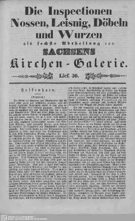 Falkenhain, Pausitz, Nepperwitz, Deuben : 30. Lieferung