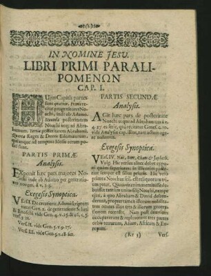 Libri Primi Paralipomenon