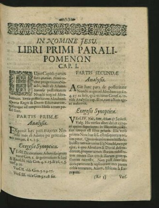 Libri Primi Paralipomenon