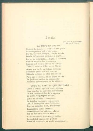 Sonetos - (del libro en preparación "La Isla de Thule")