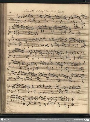 Sonata VI.... Giov. Marco Rutini