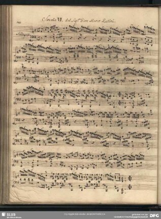Sonata VI.... Giov. Marco Rutini