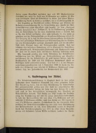 G. Aufbringung der Mittel.