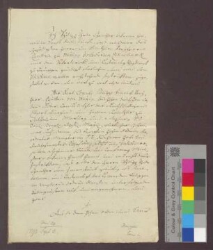 Philipp Thaddäus Ganther reversiert als Sekretär und Kastenvogt der Deutsch-Ordens-Kommende Beuggen.