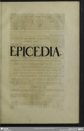 Epicedia