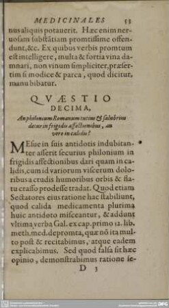 Quaestio Decima.