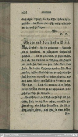 Sieben und dreyßigster Brief