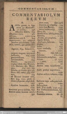 Commentariolum Rerum