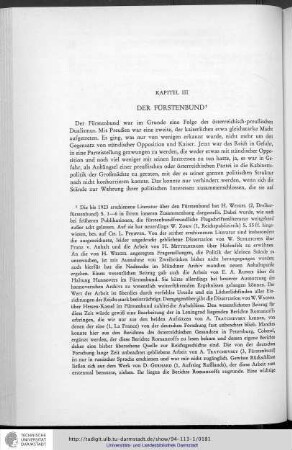 Kapitel III - Der Fürstenbund