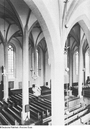 Bautzen. Dom St. Petri (1213/1221). Blick von der Südwestempore nach Nordosten