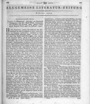 Naumann, C. F.: Beiträge zur Kenntnis Norwegens, [gesammelt auf Wanderungen während der Sommermonate der Jahre 1821 und 1822]. Leipzig: Wienbrack 1824