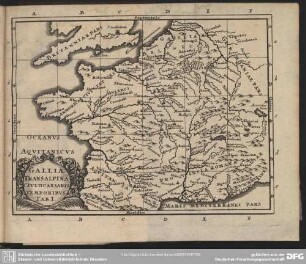 Gallia Transalpina Civili Caesaris Temporibus Tab. I.