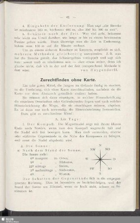 Zurechtfinden ohne Karte